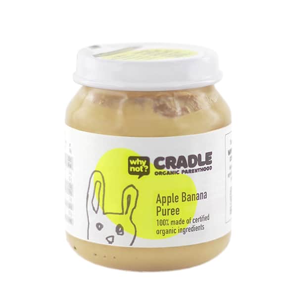 Why Not? Cradle Apple Banana Puree, 130g