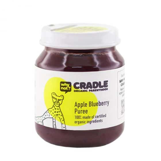 Why Not? Cradle Apple Blueberry Puree, 130g