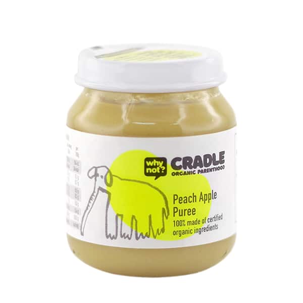 Why Not? Cradle Apple Peach Puree, 130g